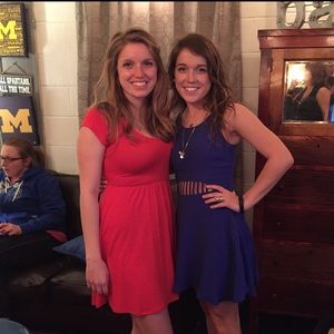 InTu. Royal blue cut out dress